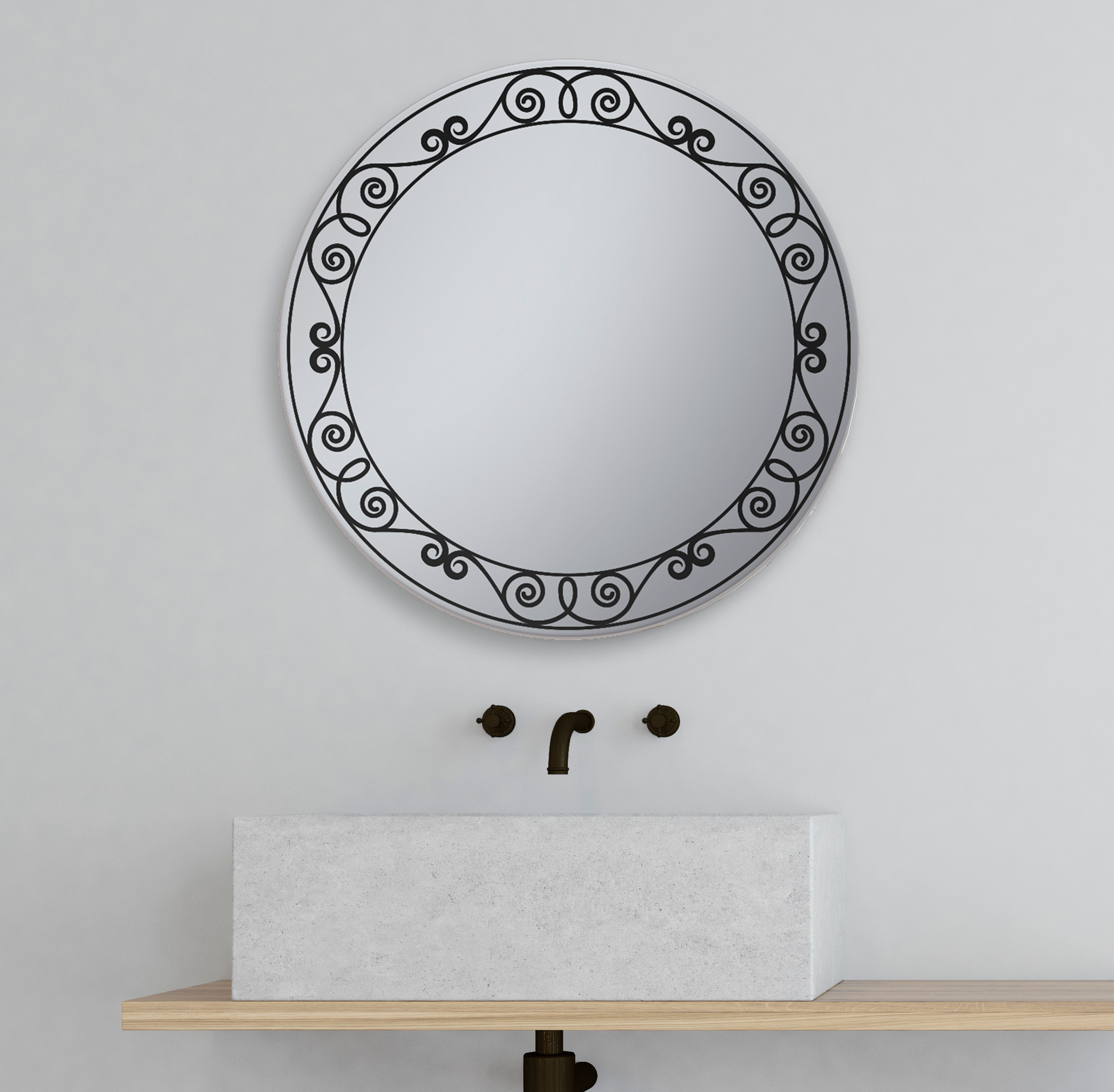 Espejo decorativo redondo