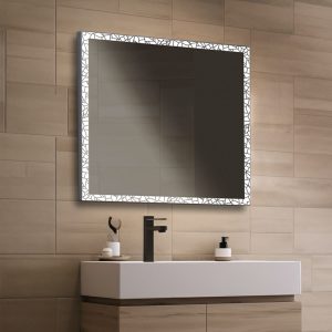 Espejo modelo Bera Rectangular de Xpertials en un ambiente de baño