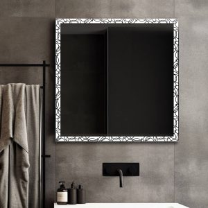 Espejo modelo Dalia Rectangular de Xpertials en un ambiente de baño