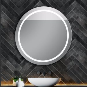 Espejo modelo Iris de Xpertials en un ambiente de baño