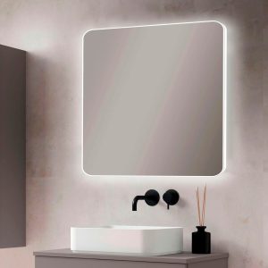 Espejo modelo Celia Rectangular de Xpertials en un ambiente de baño