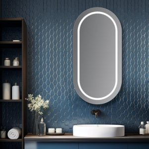 Espejo modelo Kea Eco de Xpertials en un ambiente de baño