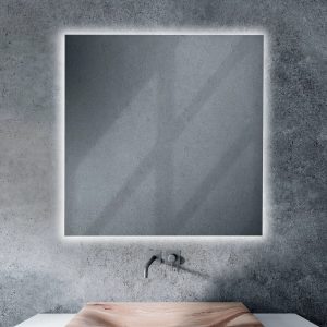 Espejo modelo Khan de Xpertials en un ambiente de baño