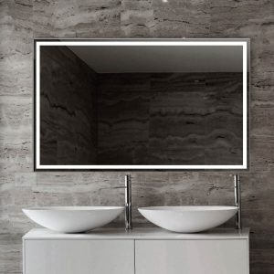 Espejo modelo Lisbeth de Xpertials en un ambiente de baño