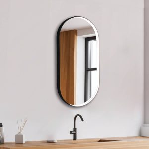 Espejo modelo Noa Cápsula de Xpertials en un ambiente de baño