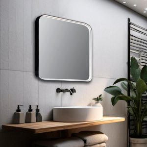 Espejo modelo Noa Rectangular de Xpertials en un ambiente de baño