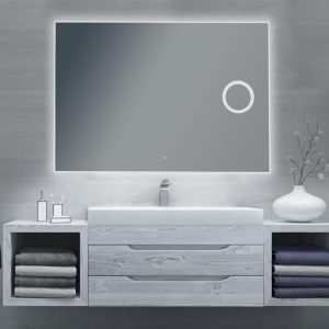 Espejo modelo Shira de Xpertials en un ambiente de baño
