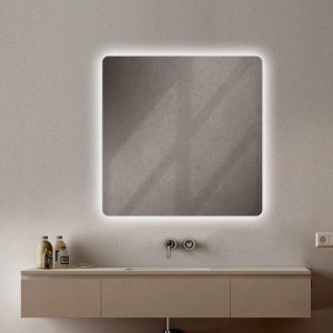 Espejo modelo Siro Rectangular de Xpertials en un ambiente de baño